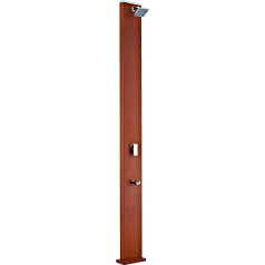 Gre Ducha Solar cuadrada 32 L - aluminio - aspecto madera 32 L