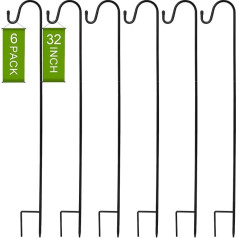 Suzile Shepherd Hooks Āra 32 collu regulējams putnu barotava Metāla dārza stādītājs Shepherd Hooks putnu barotavām Augu grozi Saules gaismas Ziemassvētku rotājums