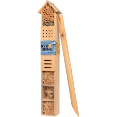 Jacobi Jayne - Nooks & Crannies Insect Hotel - dabīgā koka insektu māja - FSC sertificēta