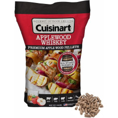 Cuisinart Premium Applewood Whiskey BBQ kūpināšanas granulas - 9 kg soma