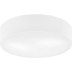 Licht-Erlebnisse Deckenlampe Glas Metall Weiß Wohnzimmer Schlafzimmer Badezimmer Ø36 cm E27 2-flammig blendarm stilvoll wohnlich runde Deckenleuchte Modern LIMLEC