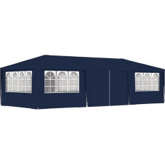 ARKEM Profesionāla ballīšu telts ar sānu sienām 4 x 9 m zila 90 g/m² telts nojume, nojume, nojume, nojume, nojume, nojume, nojume, nojume, nojume
