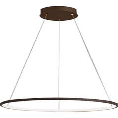 panfudongk Kafijas krāsas dzīvojamā istaba Piekaramais gaismeklis Griestu gaisma LED guļamistaba Dzīvojamās istabas apgaismojums 220 V 34 W Aluminium Silica Gel 60 cm
