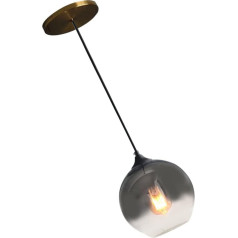 Modern pendant chandelier light: vintage glass ball lighting for living room bedroom decor