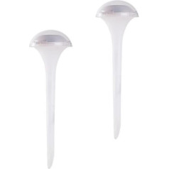 Angoily Solar Garden Stake Lights Mushroom Solar Power Lights Waterproof Landscape Pole Lamp Colour Changing for Patio Lawn Garden Yard Pathway Decoration Pack of 2