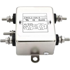 CW3L2-6A-S divpakāpju uzlabota barošanas avota bez traucējumiem 220 V gaisa attīrītājs vienfāzes zemas caurlaides maiņstrāvas filtrs 10A (CW3L2-10A-S)