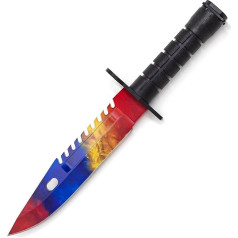 Premium CS2 Bayonet M9 Bayonet Replika CS GO nazis Medību nazis Camping Tool Bayonet (Marbled Fade - Not Sharp) + dāvanu kaste