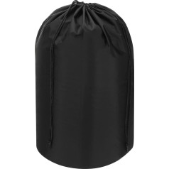 PATIKIL Stuff Sack, 30,5 x 61 cm, ūdensnecaurlaidīgs, āra glabāšanas maisiņš, pārnēsājams savelkams putekļu maisiņš ar aukliņu, viegls guļammaiss kempingam, pārgājieniem, mugursomai, melns