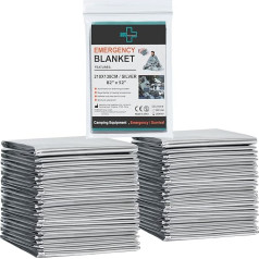 General Medi avārijas folijas sega, avārijas Siltuma filtra sega (12-Pack) - izdzīvošanas segas, kas lieliski piemērotas āra apstākļiem, pārgājieniem, izdzīvošanai, maratoniem vai pirmajai palīdzībai