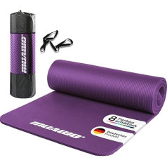 Muawo Premium sporta un fitnesa paklājiņš, ideāls kā jogas paklājs, vingrošanas paklājs, treniņu paklājs, neslīdošs, īpaši biezs un īpaši garš, līdz 190 cm garumā x 100 cm platumā x 1,5 cm biezumā