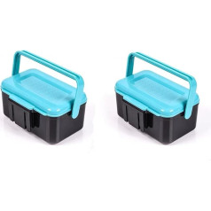 Comsnows 2 x Worm Bait Holder Bait Storage Box Makšķerēšana Tackle Boxes Storage Container (Blue)