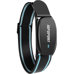 iGPSPORT sirdsdarbības monitora aproce, Bluetooth 5.0 ANT+ HR70 sirdsdarbības sensors sportam, 65H akumulatora darbības laiks, fitnesa aproce sportam, skriešanai ar velosipēdu