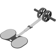 Pilna ķermeņa treniņu aprīkojums, vēdera treniņu rullītis ar pretestības joslu, daudzfunkcionāls treniņu aprīkojums, Core Strength Training Roller vīriešiem un sievietēm, 50.79x14.17 collas