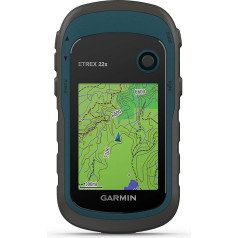 Garmin 010-02256-00 eTrex 22x, izturīgs rokas GPS navigators, melns/melnbrūns