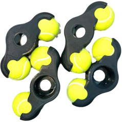 WRIBZD 4 Pack Indoor Wheel Snap Feet adapteris ar 8 tenisa stabilitātes piederumiem velosipēda pretestības trenažierim iekštelpu treniņiem Kickr Core Workout Equipment