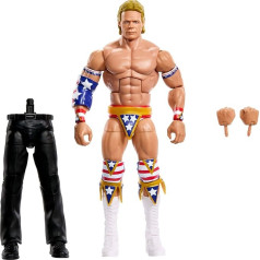 Mattel WWE Elite Collection SummerSlam Lex Luger kolekcionējama figūriņa ar aksesuāriem un tiesneša konstruējamas figūras daļām