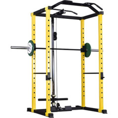 Mājas Daudzfunkcionāls regulējams Power Rack Cage visaptverošs treniņu aprīkojums Swing Fitness Frame Squat Rack