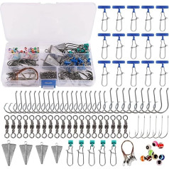 Saltwater Fishing Tackle Saltwater Fishing Tackle 135X Makšķerēšanas āķis Leader Swivel Kit Pyramid Sinkers Makšķerēšana Makšķerēšana Makšķerēšana Makšķerēšanas āķis Leader Swivel komplekts Makšķerēšanas piederumi