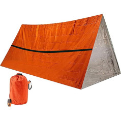 Bivy Camping Sack Waterproof Survival Sleeping Bag Lightweight Compact Portable Survival Protection for Travel Hiking Single Attribute Skat. aprakstu Unisex, Single Attribute, Unisex