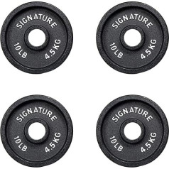 Signature Fitness Deep Dish Cast Iron E Coated svaru plāksnes 2 