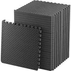 60 x 60cm gumijas fitnesa paklājs ar režģi Neslīdošs Tatami karatē saliekamais grīdas segums