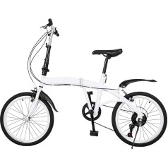 unkonwcy Saliekamais velosipēds Camping City Bike Pieaugušo Balts Sieviešu velosipēds Vīriešu velosipēds Vīriešu velosipēds Zēnu velosipēds Bērnu velosipēds Pilsētas velosipēds Kalnu velosipēds Pozicionēšanas Flywheel Oglekļa tērauda 
