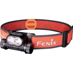 FENIX HM65R-T V2.0 taku skriešanas LED lukturis ar maks. 1600 lūmenu balto gaismu un maks. 800 lūmenu siltā baltā gaisma + SOS. Ar 3400 mAh akumulatoru + USB-C uzlādes kabelis