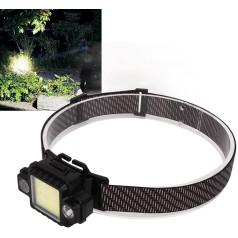 Topyond USB magnētiskais LED lukturis, ultraviegls, COB daudzfunkcionālais lukturis, Premium ABS, sarkans/zils gaismas režīms nakts kempingam ārā