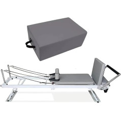 Vēdera vingrinājumu dēlis neslīdošs ar kastīti Balta studija ar labākajām atsperēm Pilates Reformers Core Metal Bed Pilates Reformer (bēšs komplekts pievienot dēli)