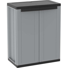 Terry 1002821 J-LINE 68 plastmasas skapis, 68 x 37,5 x 85 cm, pelēks