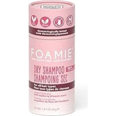 Foamie Berry Fresh sausais šampūns, taukainiem un visiem matu tipiem, tūlītējs svaigums un apjoms, vegāns, 0% plastmasas, bez atlikumiem, sievietēm, 40g