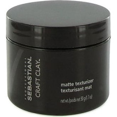 Sebastian Craft Clay Remoldable Matte Texturizer Unisex, 50ml (3 gabali)
