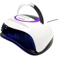 SAVILAND 300 W jaudīga U V nagu lampa: Īpaši ātri cietējoša U V gaisma gēla nagiem ar 72 lodītēm 4 taimeri 4 taimeri Divi gaismas avoti Smart Sensor LED nagu lampa gelam X nagu salonam Professional