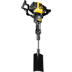 Rokas benzīna ekskavators, 2-taktu ekskavators, rokas benzīna ekskavators, portatīvais 33 cm3 gāzes ekskavators, lāpsta, koku, bedru rakšanas urbis, 6500 apgr./min, dārziem, saimniecībām, dārza krūmiem un citiem
