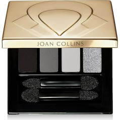 Joan Collins Timeless Beauty Quad acu ēnas Misty Black and Silver 5g