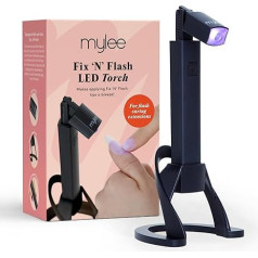 Fix 'N' Flash LED lukturītis: Pārnēsājamā nagu lampa gēla lakai ar kustīgu galviņu, USB uzlādējama, brīvroku darbība - ideāli piemērota lietošanai mājās, ceļojumā un salonā.