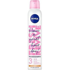 Nivea 3 in 1 sausais šampūns brunetei un vidēja tonusa ādai, Fresh Revive, 2 gab. (2 x 200 ml)