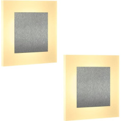 ZMH 2 LED sienas lampas Iekštelpu sienas lampas Sienas apgaismojums Dzīvojamās istabas gaitenis Modern Square 3000 K Warm White Iron & Acrylic 16 cm 6,8 W priekšnama lampa guļamistabai Kabinetam Kāpņu telpa
