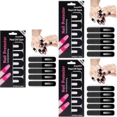 PAMINGONO 300 lapas Nail Art Anti Spill Uzlīmes Nagu piederumi U Curve Shape Nagu aizsardzība Nagu aizsardzība Nagu aizsardzība Nagu aizsardzība Nagu poļu zīmoga plāksnes Nagu lakas aizsardzība Uzlīmes Nagu lente Nagu lente