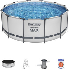 Bestway tērauda Pro Max 12 pēdu x 4 pēdu baseina komplekts