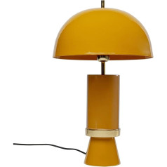 Kare Josy dizaina galda lampa Dzeltena, zelta, okera, metāls, moderna galda lampa, birojam, viesistabai, guļamistabai, birojam, bez spuldzēm, 51 x 30 x 30 (H x V x Š x Z)