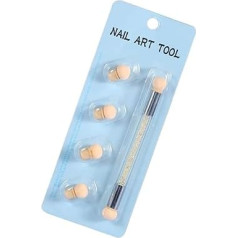 1 komplekts nagu mākslas sūkļa suku dubultā gala nagu mākslas sūkļa pildspalva Profesionāla nagu mākslas sūkļa aplikators DIY nagu mākslas dizainparaugiem Dot Pen rīki
