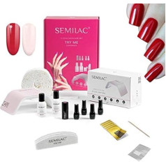 Semilac UV nagu lakas komplekts Try Me 36 W nagu lampa nagu žāvētājs