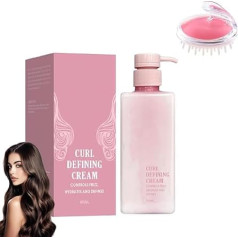 Hairhalo Curl Defining Cream, viegls krēms cirtainiem matiem, pret sprogšanās, mitrinošs, izlīdzinošs krēms cirtainiem un viļņainiem matiem (1 gab.)