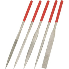 Aexit 5PCS Dimanta akmens dzirnaviņu faila glabāšanas komplekts sudraba krāsā, sarkans (5B55B5FF96025839CFF2F6CB186114D7)