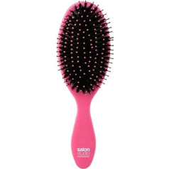 Salon Studio Professional, Shine Brush, professionelle Entwirrungsbürste, Farbe Rosa, verleiht dem Haar ein gesundes und strahlendes Aussehen, löst Knoten und schützt das Haar vor doppelten Spitzen