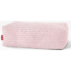 Lounge Pug , Liels Pouf kāju taburete Corduroy Pink
