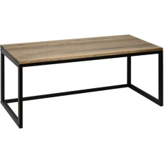 Ds Dropshipping ICub Three Eco Industriālais soliņš 40 cm augstumā no masīvkoka un krāsota tērauda