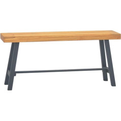 Vidaxl Koka sols Ēdamistabas sols Priekšnama sols Virtuves sols Ēdamistabas sols Koka masīvkoka sols Soliņš Soliņš Taburete Vintage šarms 110 cm Masīvkoka tīkkoks