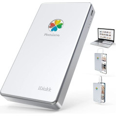 iDiskk 2TB (2000GB) Lightning ārējais cietais disks, MFi sertificēts, glabāšanas vieta 3-in-1 USB-C pārnēsājamie cietie diski iPhone/iPad/Mac/PC un jaunākajiem C tipa tālruņiem (slaids)